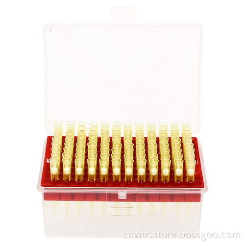 Plastic Bulk Micro Pipette Tips - Blue, Yellow, 10ul, DNase RNase Free for Laboratory Use